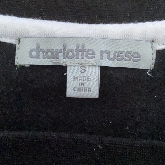 NWT- AMORE CREW NECK CHARLOTTE RUSSE- SMALL - Picture 4 of 5